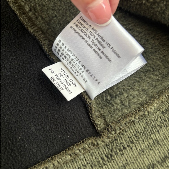 Obermeyer Ella Fleece Green and Black Zip-Up Hoodie size Small - Picture 10 of 16